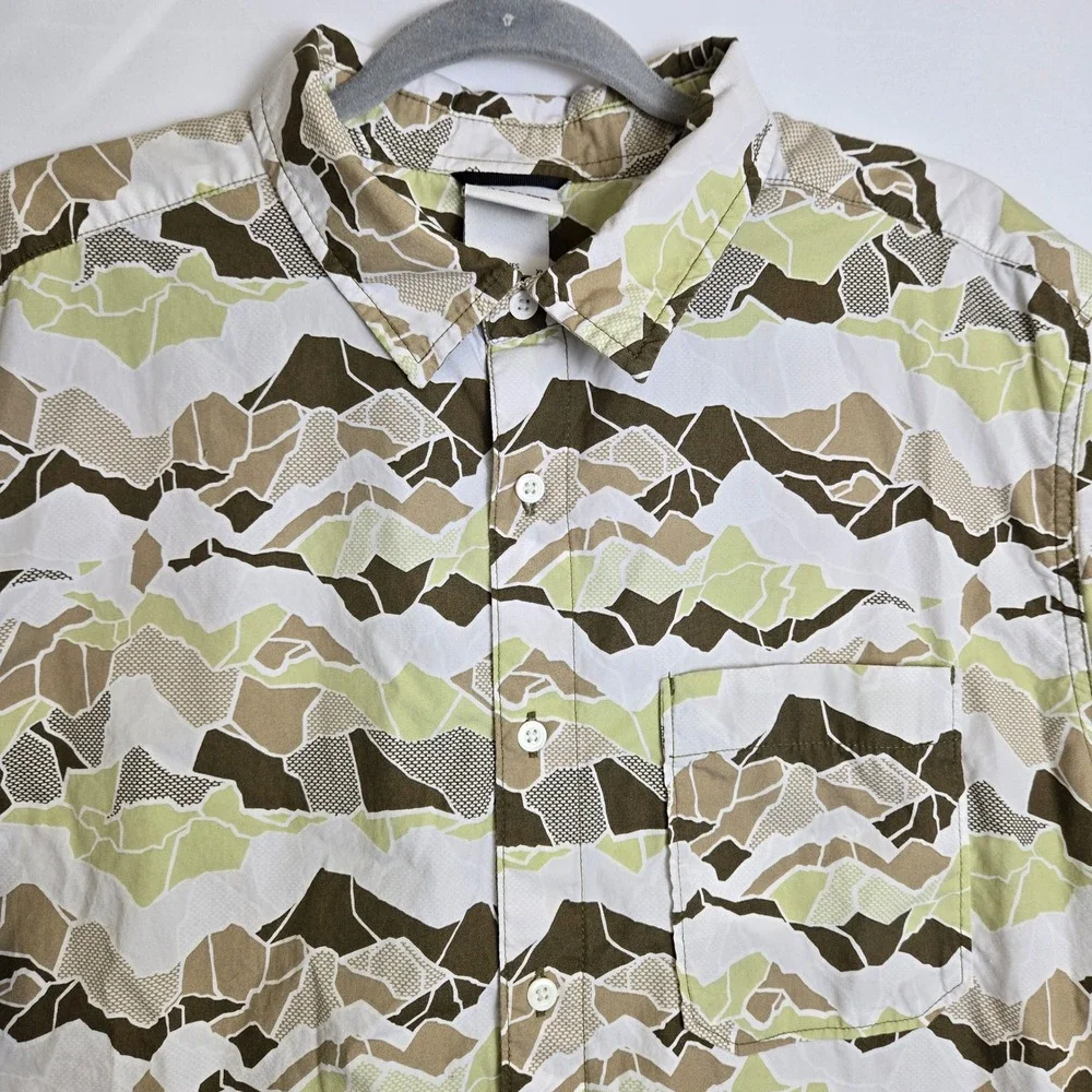 The North Face Short Sleeve Baytrail Pattern Camp Shirt NF0A55ND Cotton XL